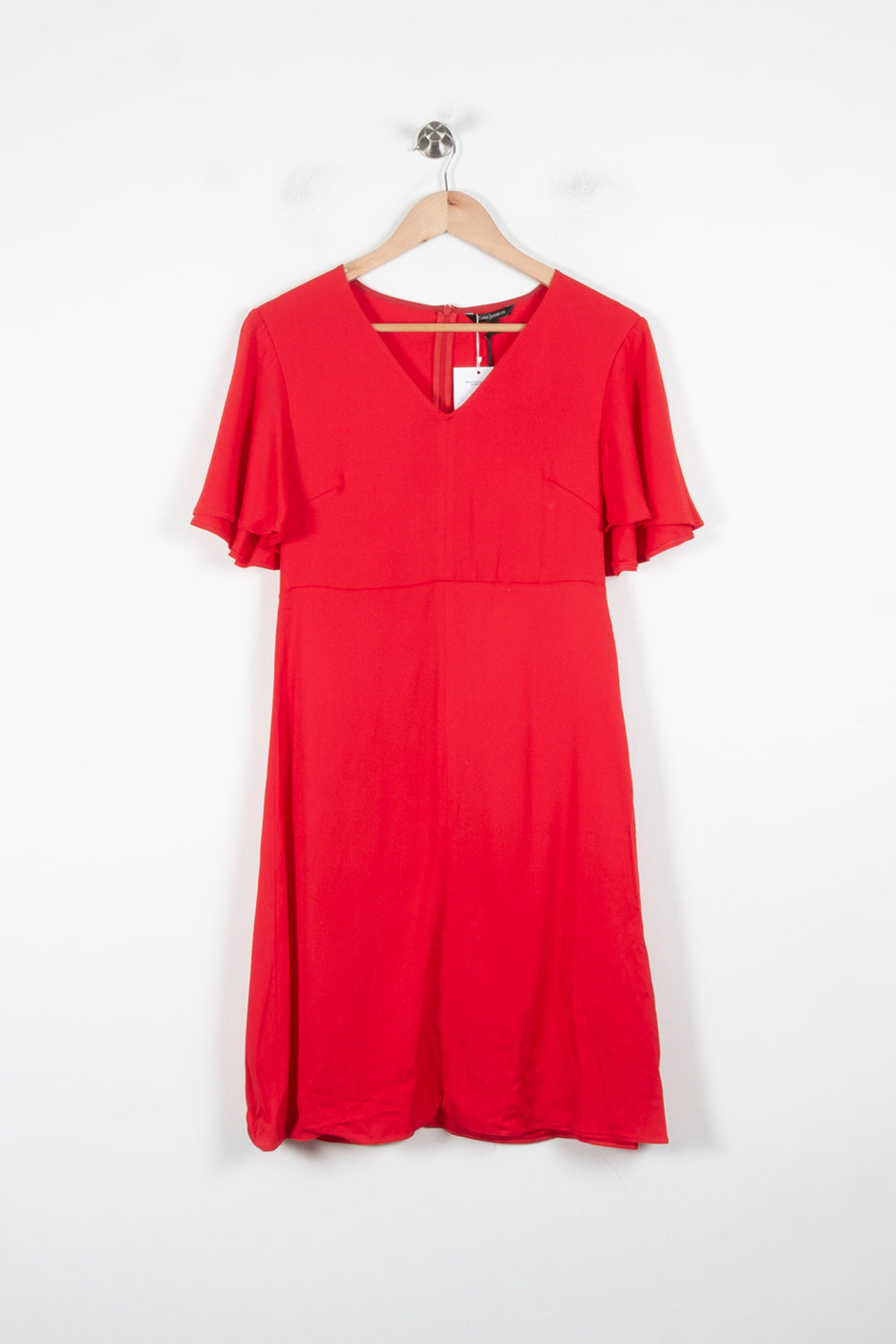 Robe Midi Rouge - Taille M/38 de la marque Tara Jarmon | PARAD86375 - Vendu par Paradigme - Image 2
