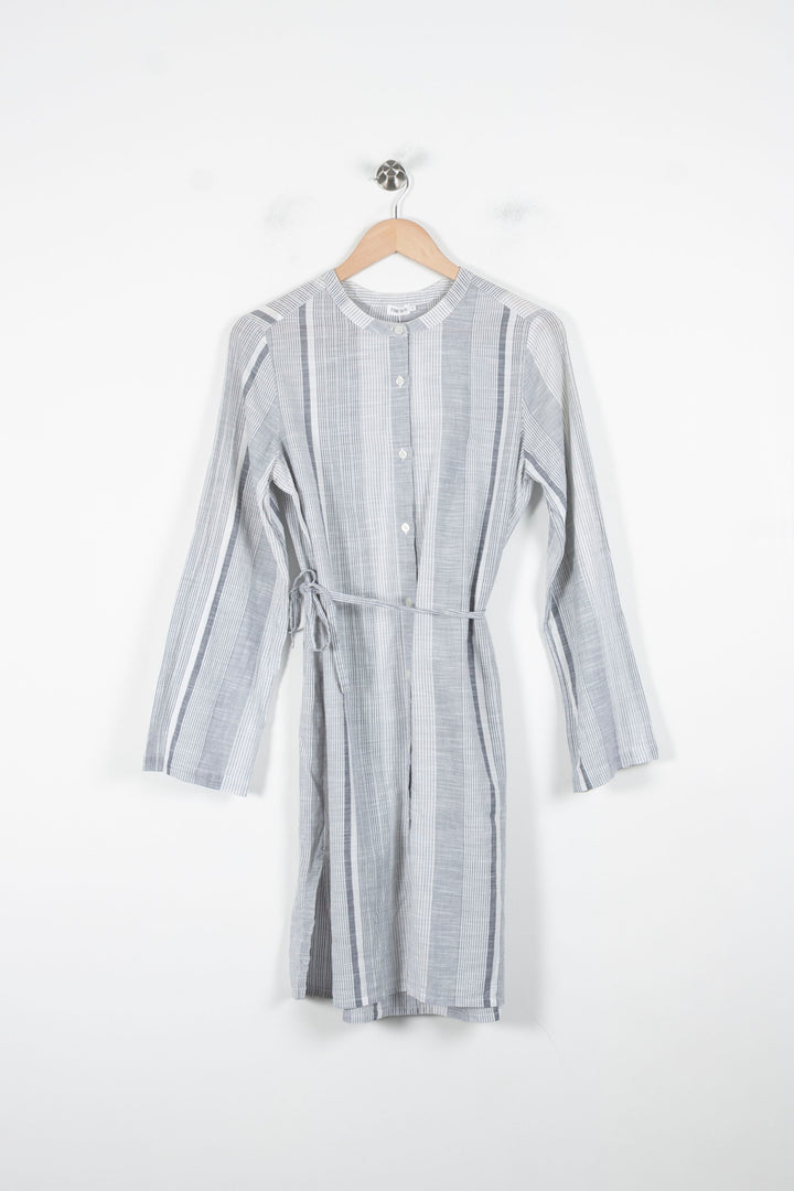 Robe Chemise Blanche et Grise - Taille S/36 de la marque Filippa K | PARAD86381 - Vendu par Paradigme - Image 2