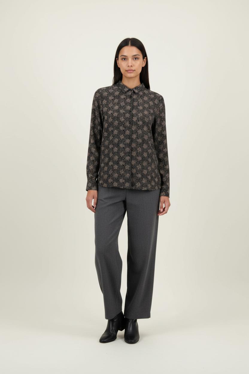 Chemise Noire et Beige - Taille S/36 de la marque Sessùn | PARAD86387 - Vendu par Paradigme - Image 1