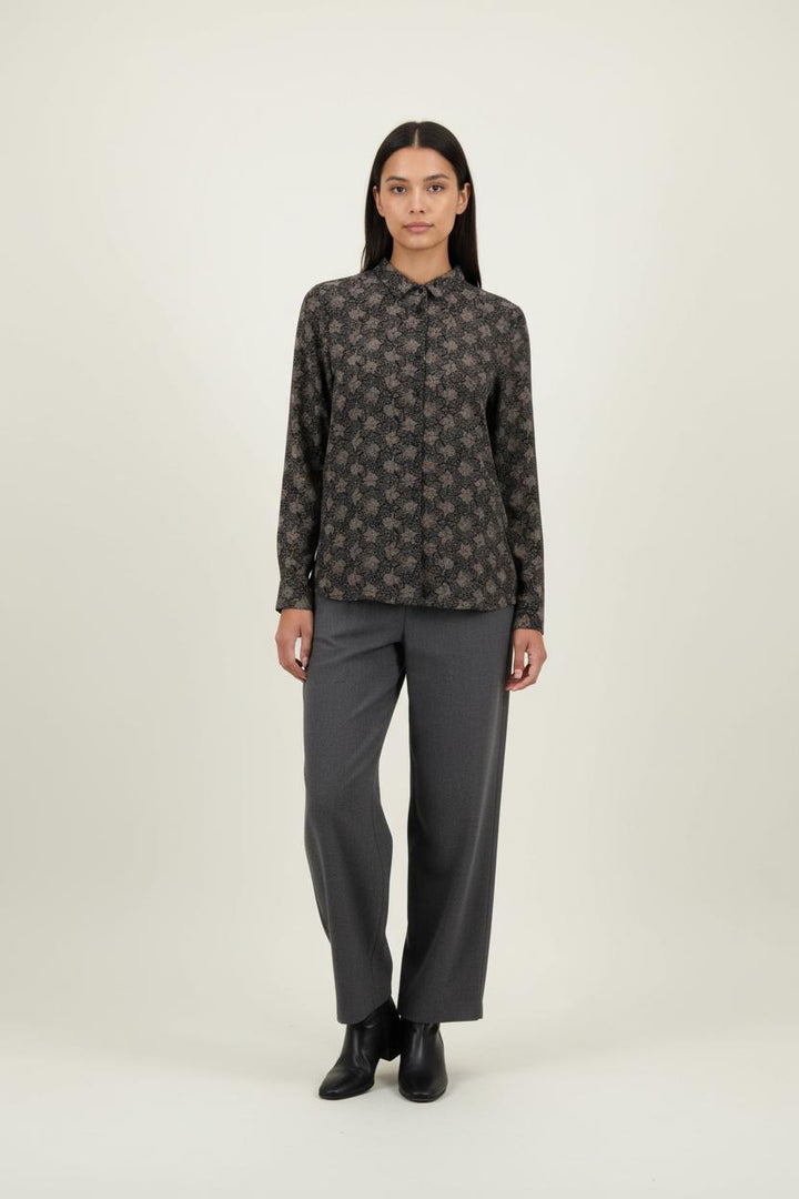 Chemise Noire et Beige - Taille S/36 de la marque Sessùn | PARAD86387 - Vendu par Paradigme - Image 1