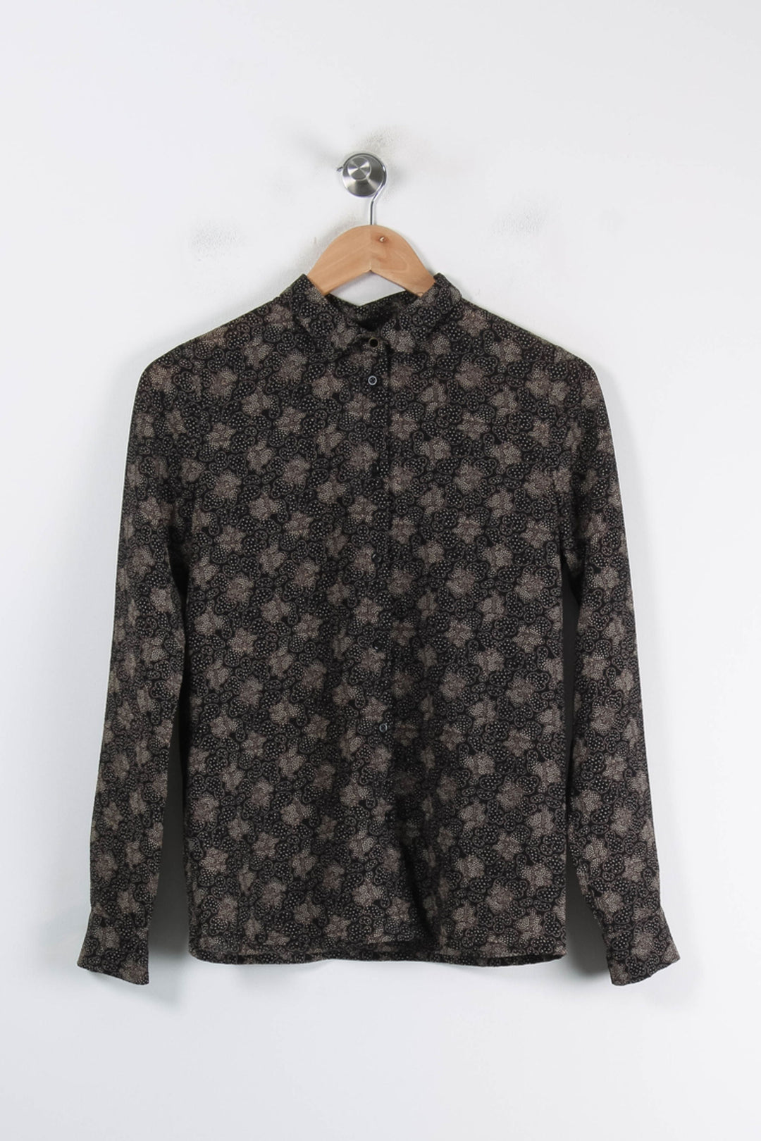 Chemise Noire et Beige - Taille S/36 de la marque Sessùn | PARAD86387 - Vendu par Paradigme - Image 2