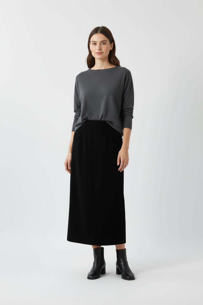 Jupe Longue Noire - Taille M/38 de la marque Maison 123 | PARAD86389 - Vendu par Paradigme - Image 1