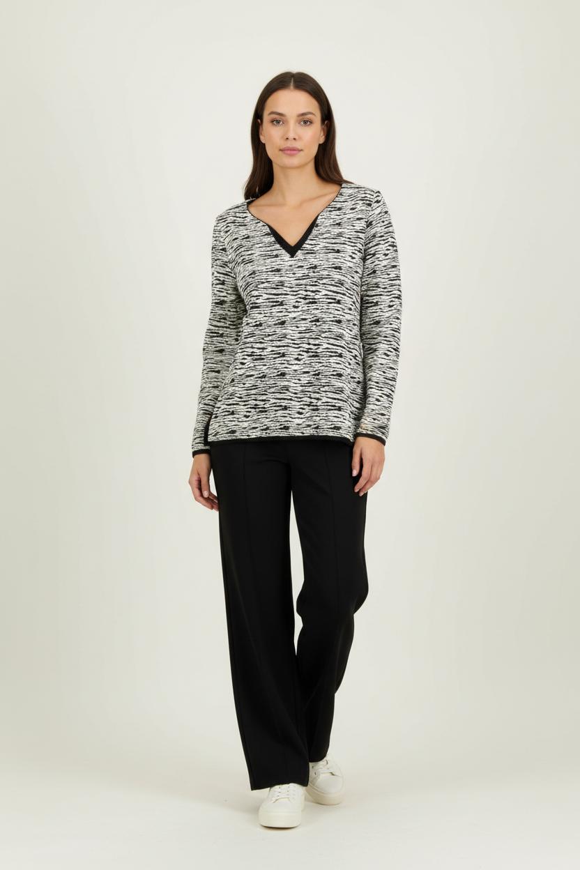 Sweatshirt Noir et Blanc - Taille M/38 de la marque One Step | PARAD86410 - Vendu par Paradigme - Image 1