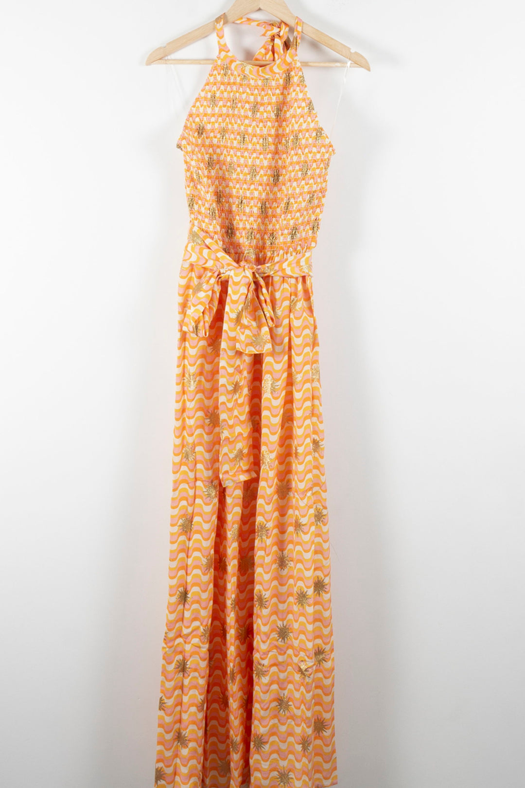 Robe Longue Orange et Blanche - Taille XL/42 de la marque Sundress | PARAD86415 - Vendu par Paradigme - Image 2