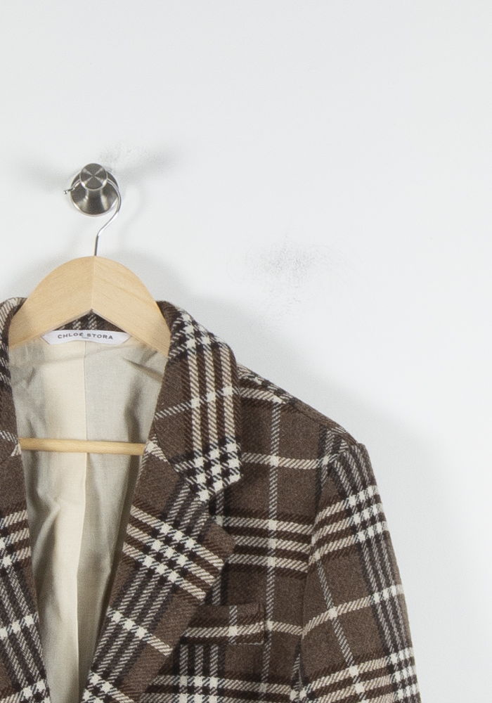 Blazer Marron et Blanc - Taille M/38 de la marque Chloé Stora | PARAD86419 - Vendu par Paradigme - Image 3