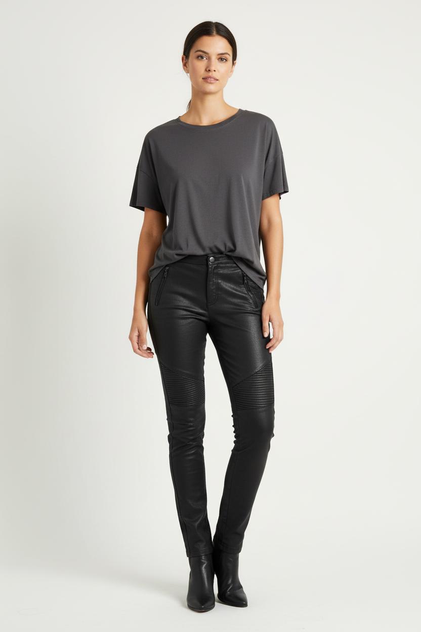 Pantalon Motard Noir - Taille M/38 de la marque IKKS | PARAD86440 - Vendu par Paradigme - Image 1