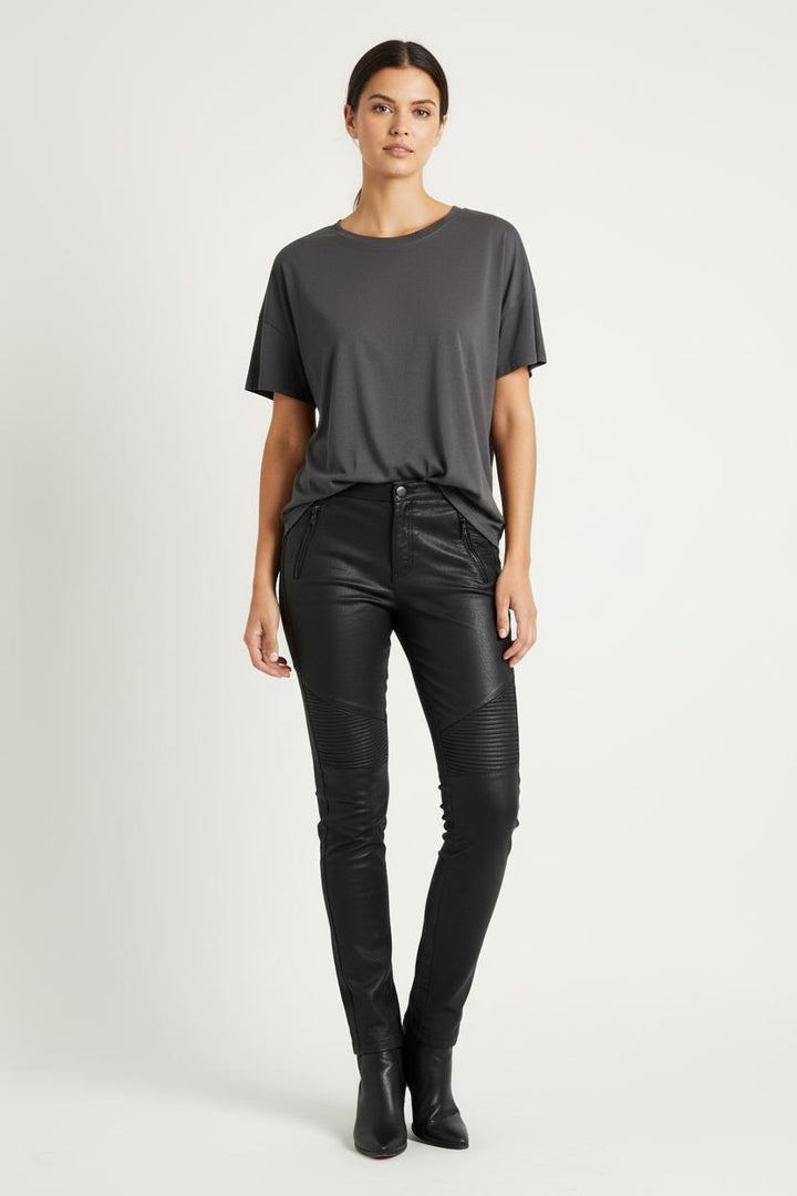 Pantalon Motard Noir - Taille M/38 de la marque IKKS | PARAD86440 - Vendu par Paradigme - Image 1
