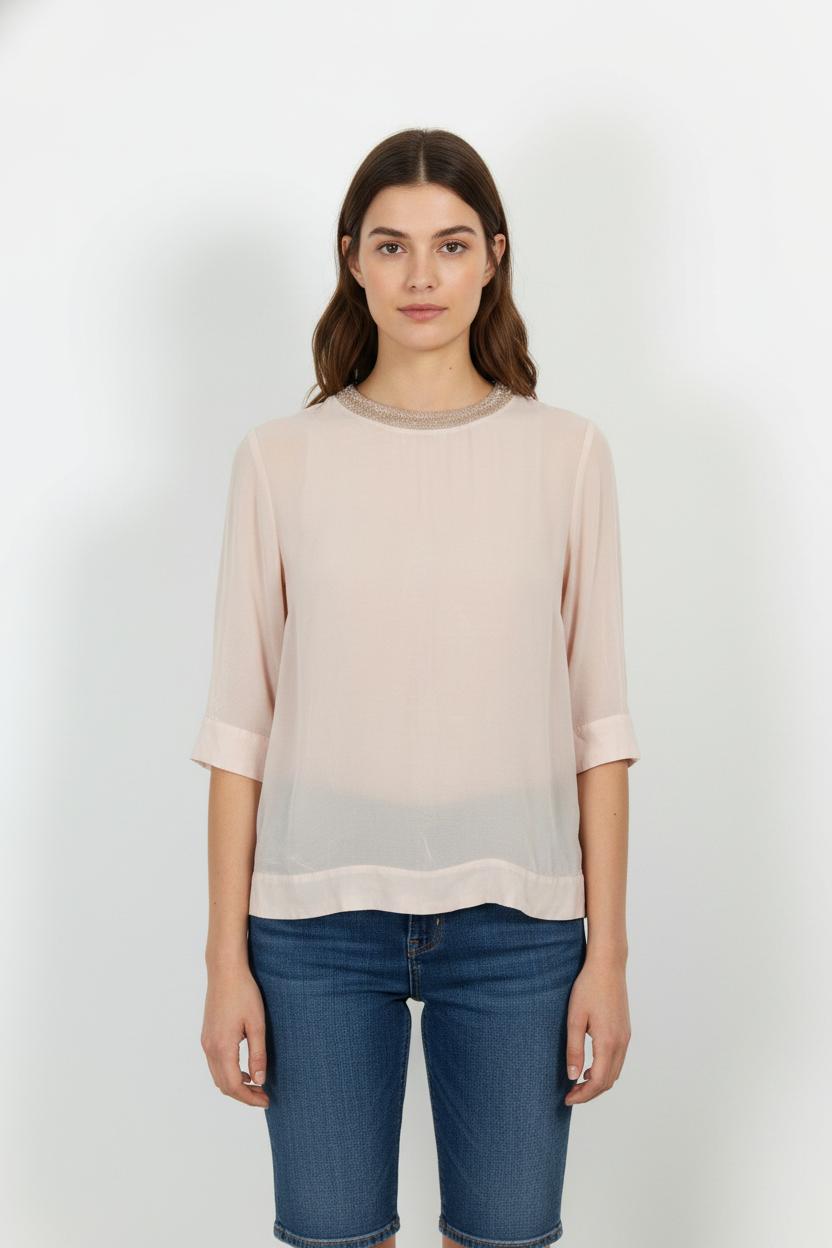 Blouse Rose - Taille S/36 de la marque Sud express | PARAD86444 - Vendu par Paradigme - Image 1