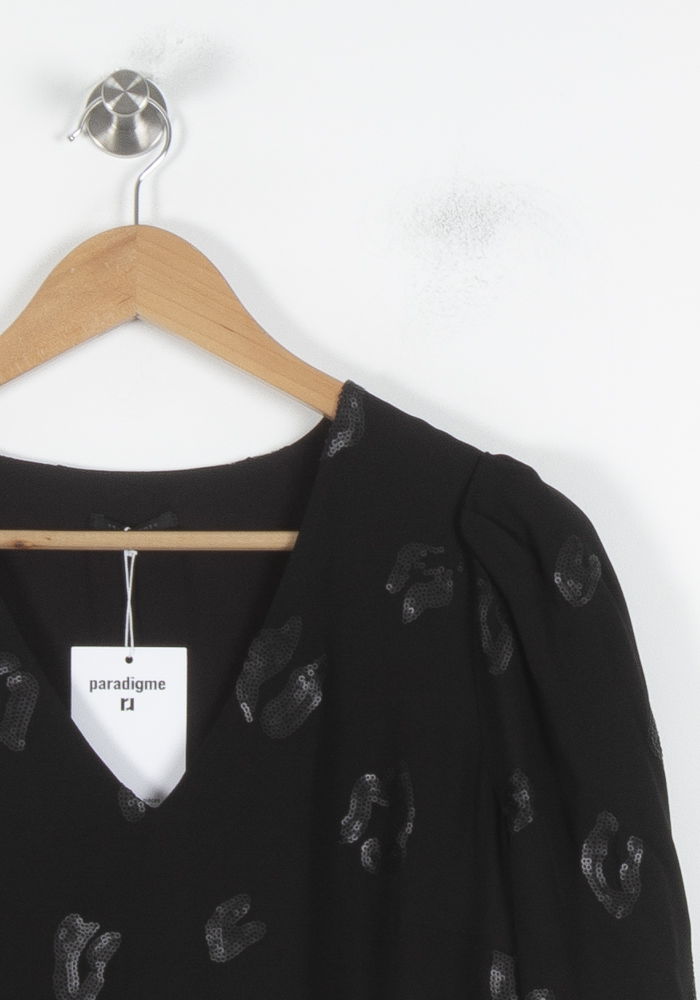 Robe Droite Noire - Taille S/36 de la marque IKKS | PARAD86461 - Vendu par Paradigme - Image 3