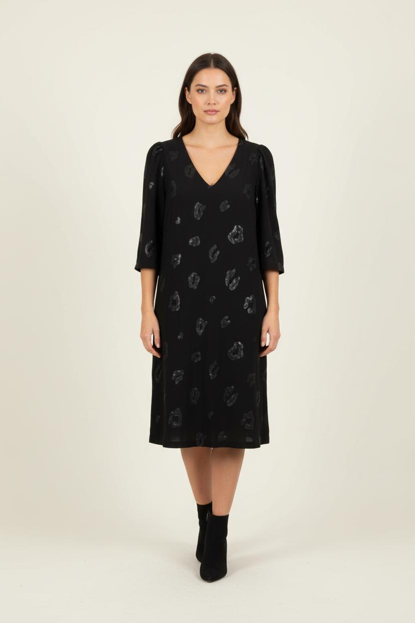 Robe Droite Noire - Taille S/36 de la marque IKKS | PARAD86461 - Vendu par Paradigme - Image 1