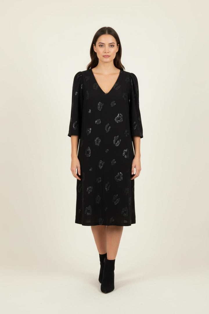 Robe Droite Noire - Taille S/36 de la marque IKKS | PARAD86461 - Vendu par Paradigme - Image 1