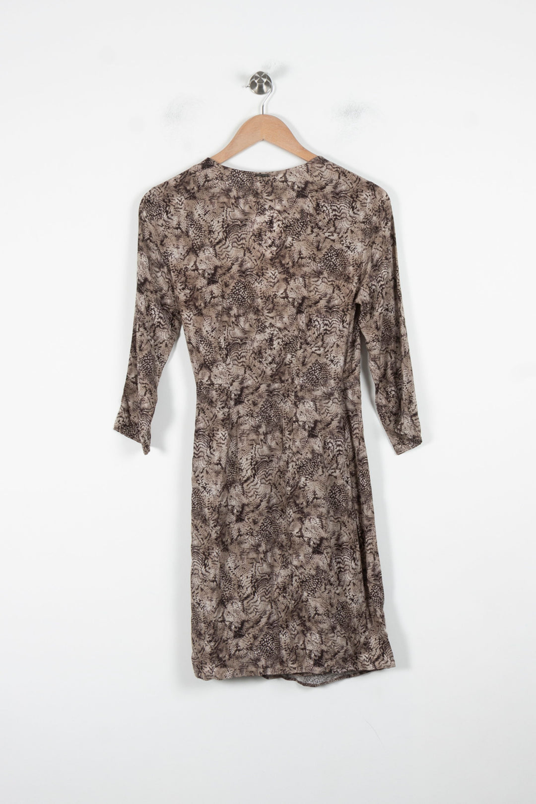 Robe portefeuille marron - Taille XS/34 de la marque One Step | PARAD86463 - Vendu par Paradigme - Image 4