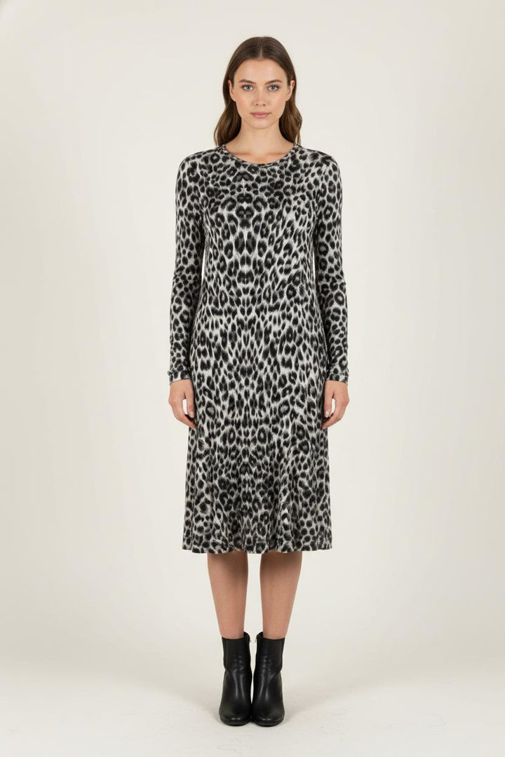 Robe Imprimée Léopard Beige et Noire - Taille S/36 de la marque Gerard Darel | PARAD86472 - Vendu par Paradigme - Image 1