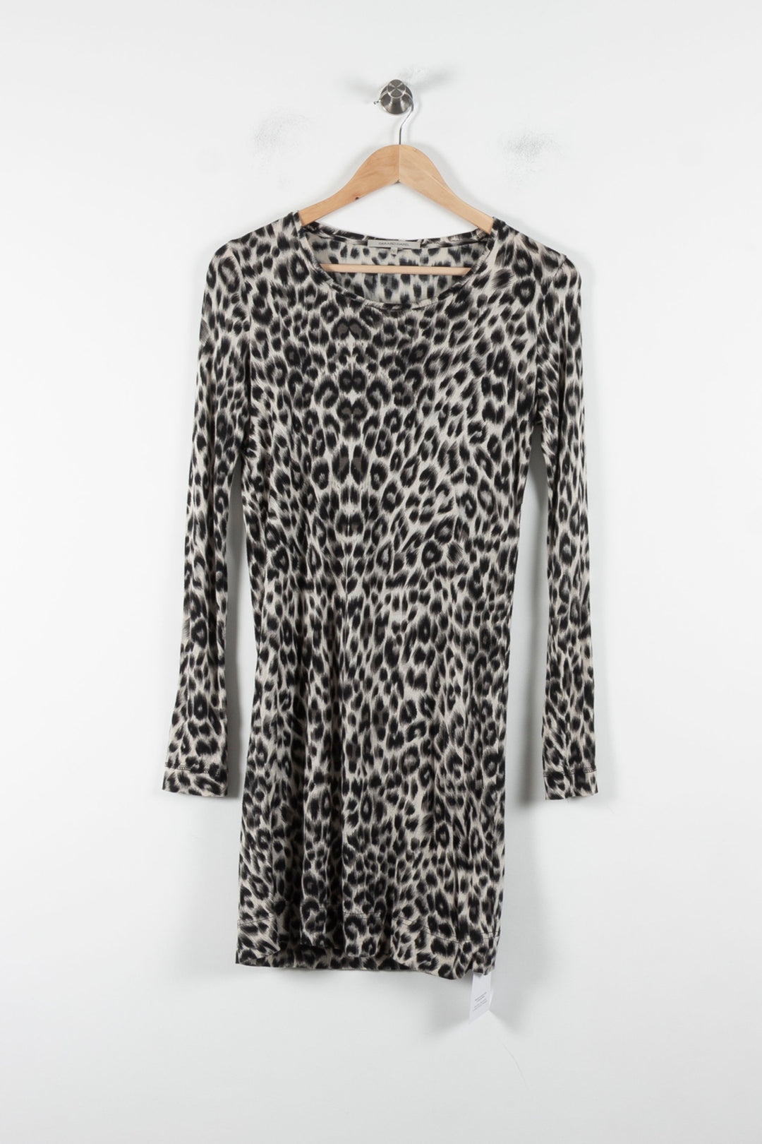 Robe Imprimée Léopard Beige et Noire - Taille S/36 de la marque Gerard Darel | PARAD86472 - Vendu par Paradigme - Image 2