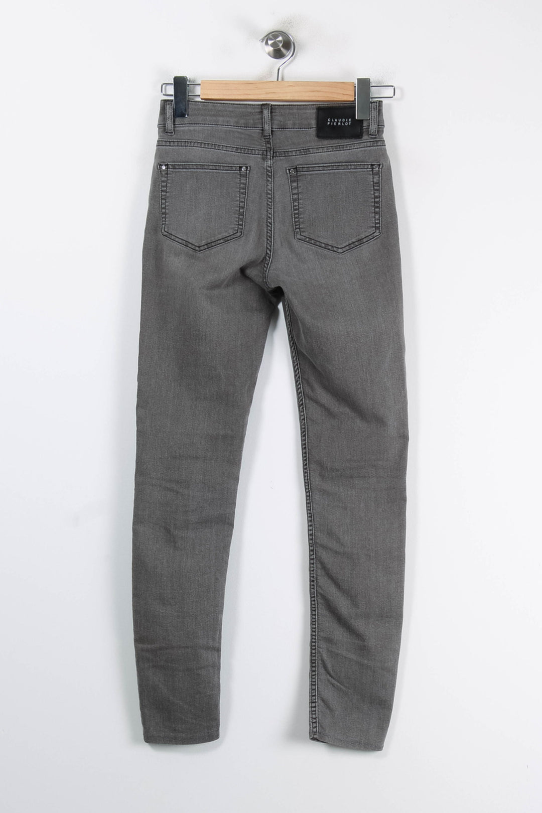 Jean Gris - Taille XS/34 de la marque Claudie Pierlot | PARAD86473 - Vendu par Paradigme - Image 4