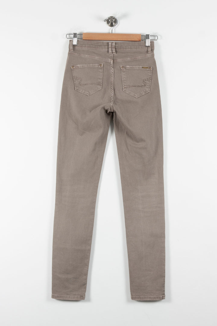 Jean Beige - Taille XS/34 de la marque Sud express | PARAD86485 - Vendu par Paradigme - Image 4