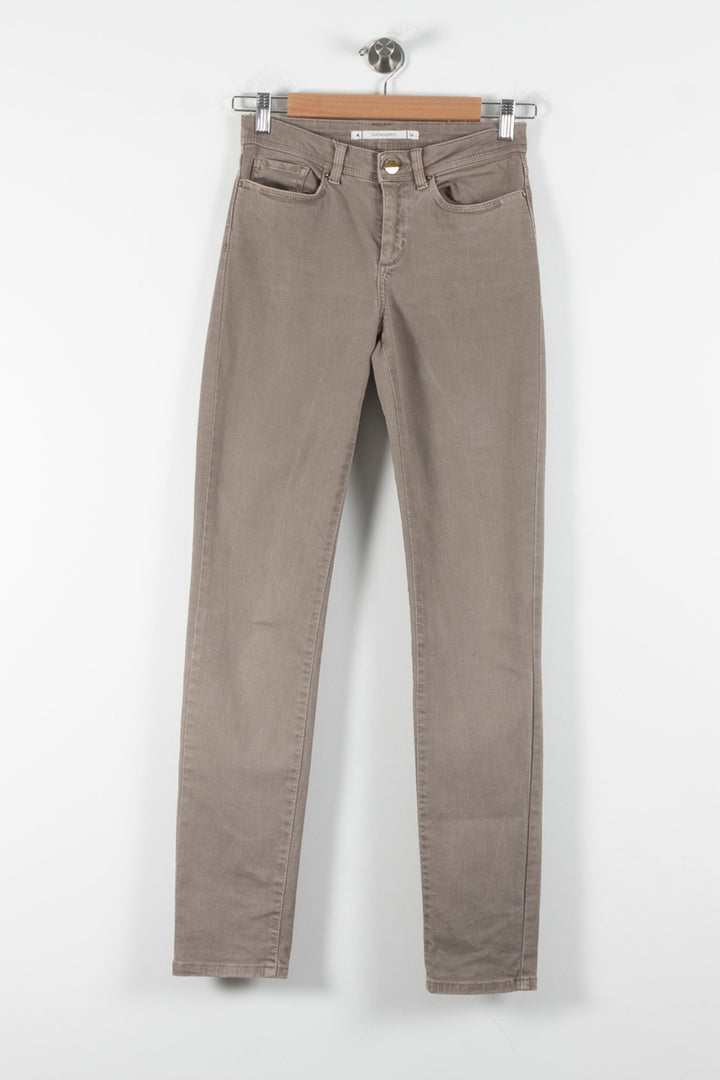 Jean Beige - Taille XS/34 de la marque Sud express | PARAD86485 - Vendu par Paradigme - Image 2