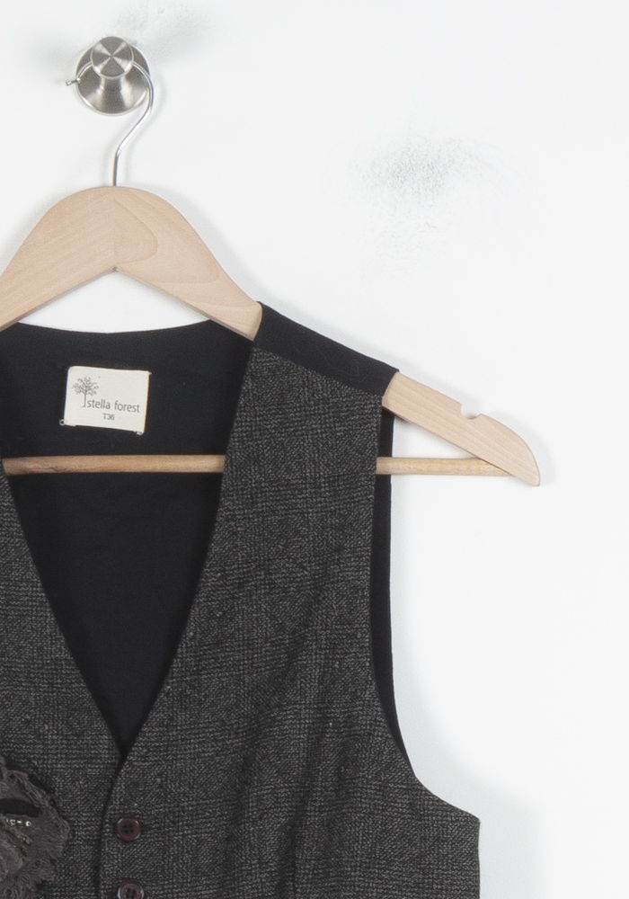 Gilet Gris - Taille S/36 de la marque Stella Forest | PARAD86487 - Vendu par Paradigme - Image 3