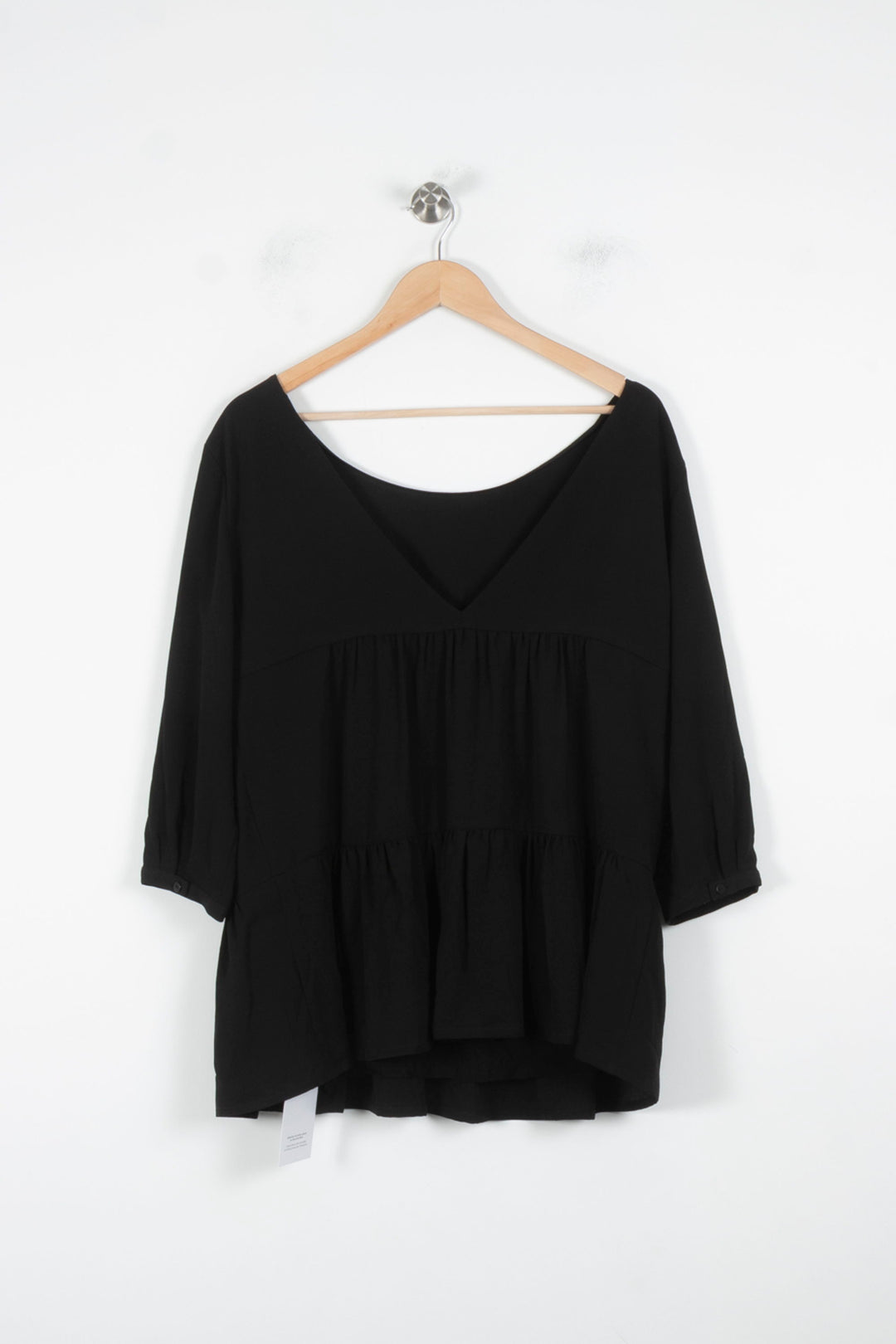 Blouse Noire - Taille M/38 de la marque ba&sh | PARAD86492 - Vendu par Paradigme - Image 4