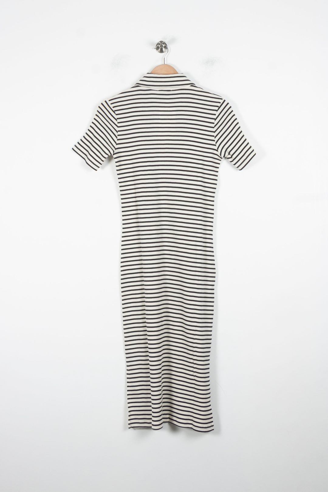 Robe Chemise Rayée Noire et Blanche - Taille S/36 de la marque Ines de la Fressange Paris | PARAD86497 - Vendu par Paradigme - Image 4