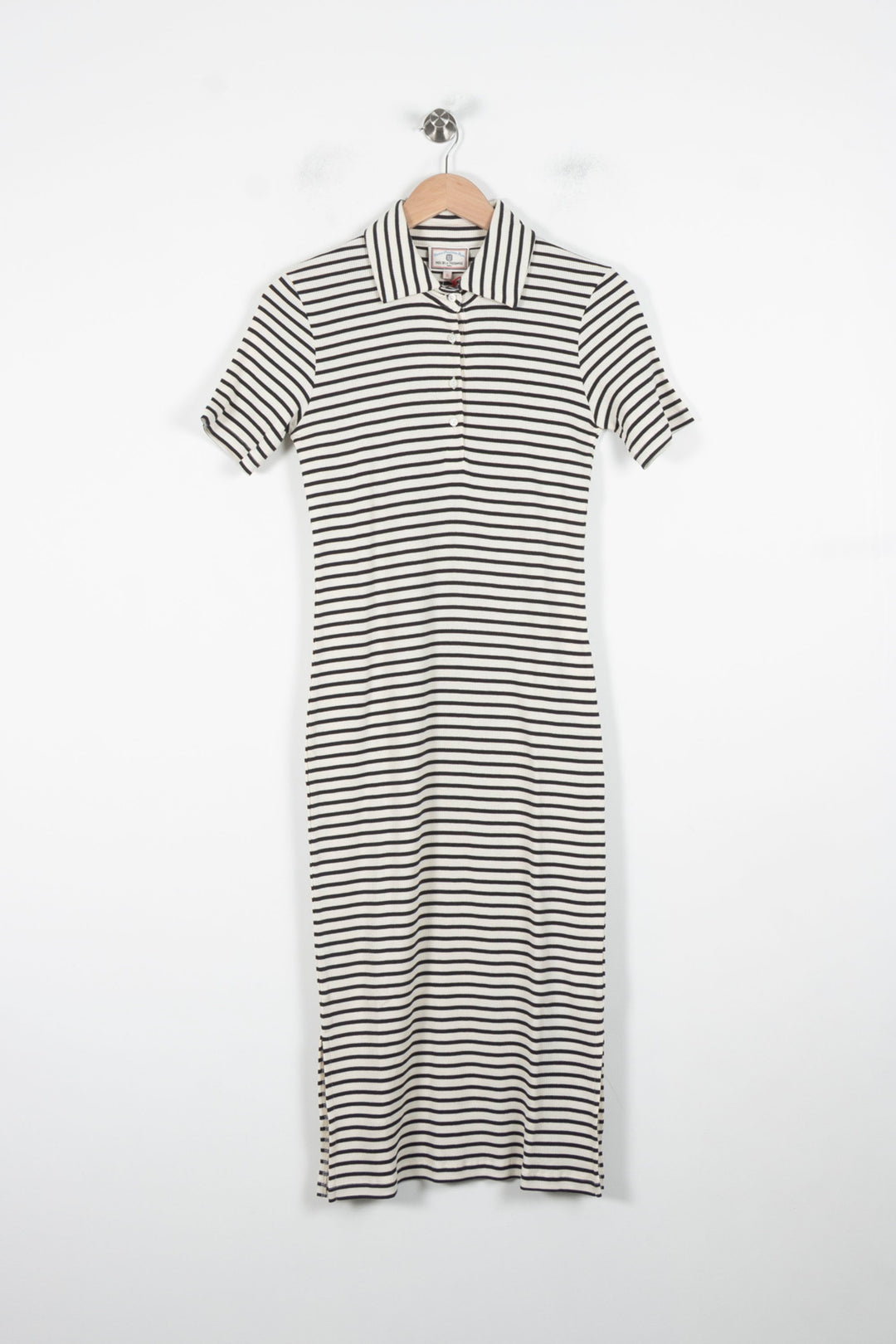 Robe Chemise Rayée Noire et Blanche - Taille S/36 de la marque Ines de la Fressange Paris | PARAD86497 - Vendu par Paradigme - Image 2