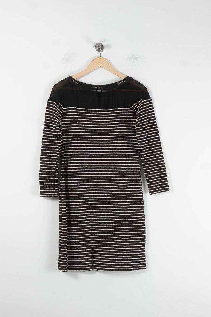 Robe Midi Noire et Blanche - Taille M/38 de la marque One Step | PARAD86507 - Vendu par Paradigme - Image 4