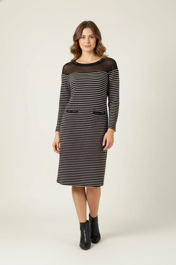 Robe Midi Noire et Blanche - Taille M/38 de la marque One Step | PARAD86507 - Vendu par Paradigme - Image 1