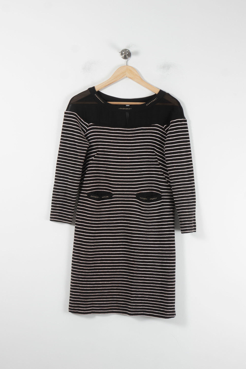 Robe Midi Noire et Blanche - Taille M/38 de la marque One Step | PARAD86507 - Vendu par Paradigme - Image 2