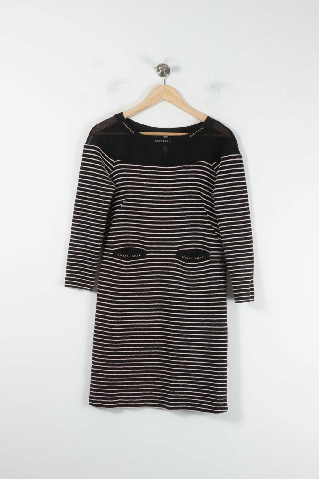 Robe Midi Noire et Blanche - Taille M/38 de la marque One Step | PARAD86507 - Vendu par Paradigme - Image 2