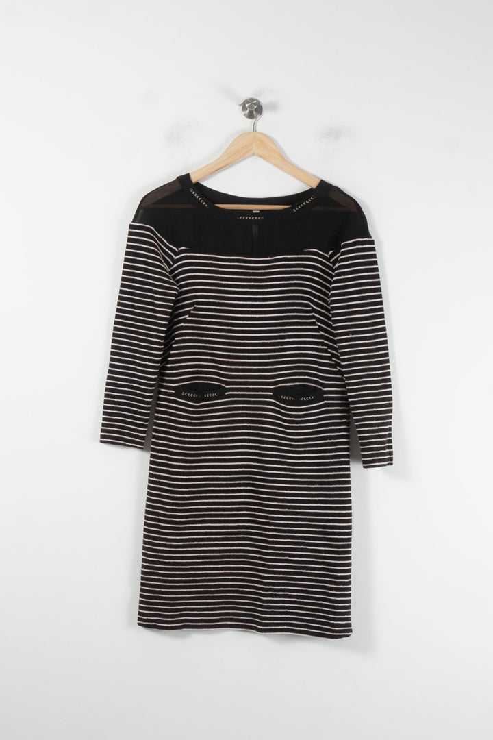 Robe Midi Noire et Blanche - Taille M/38 de la marque One Step | PARAD86507 - Vendu par Paradigme - Image 2