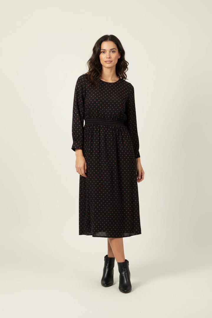 Robe Midi Noire et Rouge - Taille M/38 de la marque La Petite Etoile | PARAD86516 - Vendu par Paradigme - Image 1