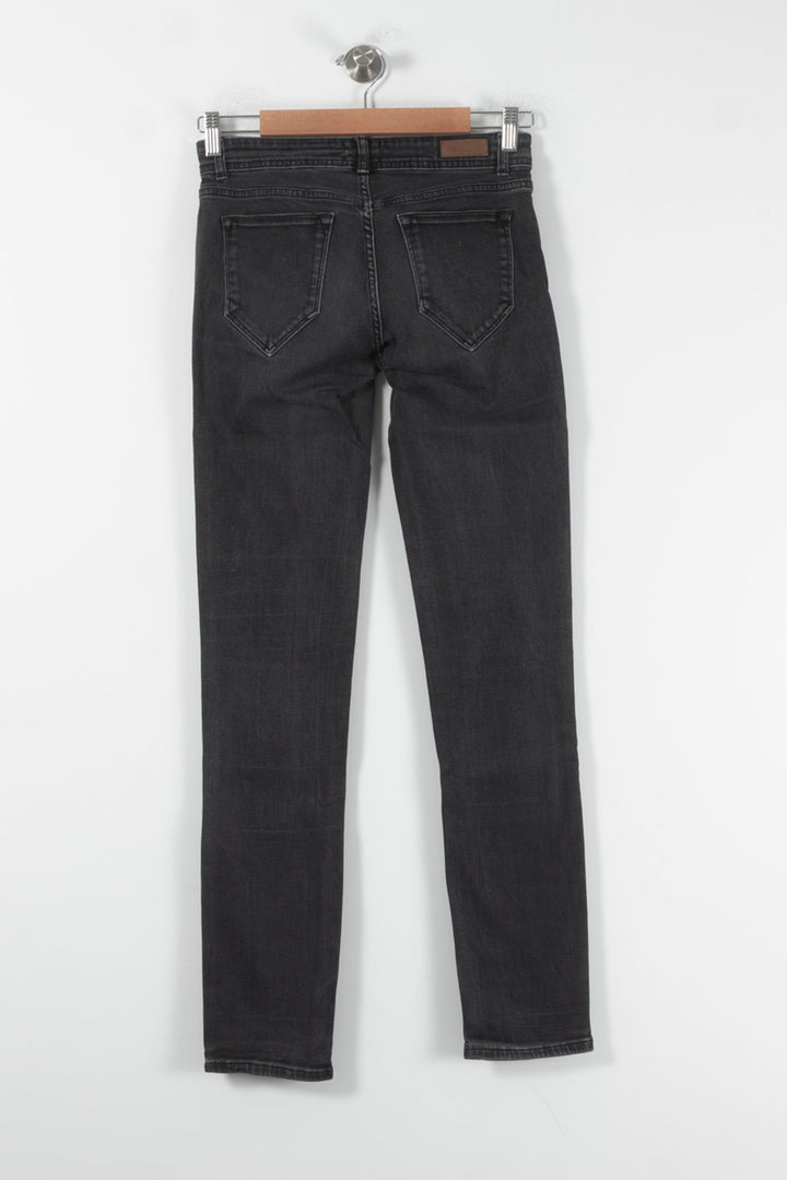 Jean Slim Noir - Taille L/40 de la marque Sézane | PARAD86526 - Vendu par Paradigme - Image 4