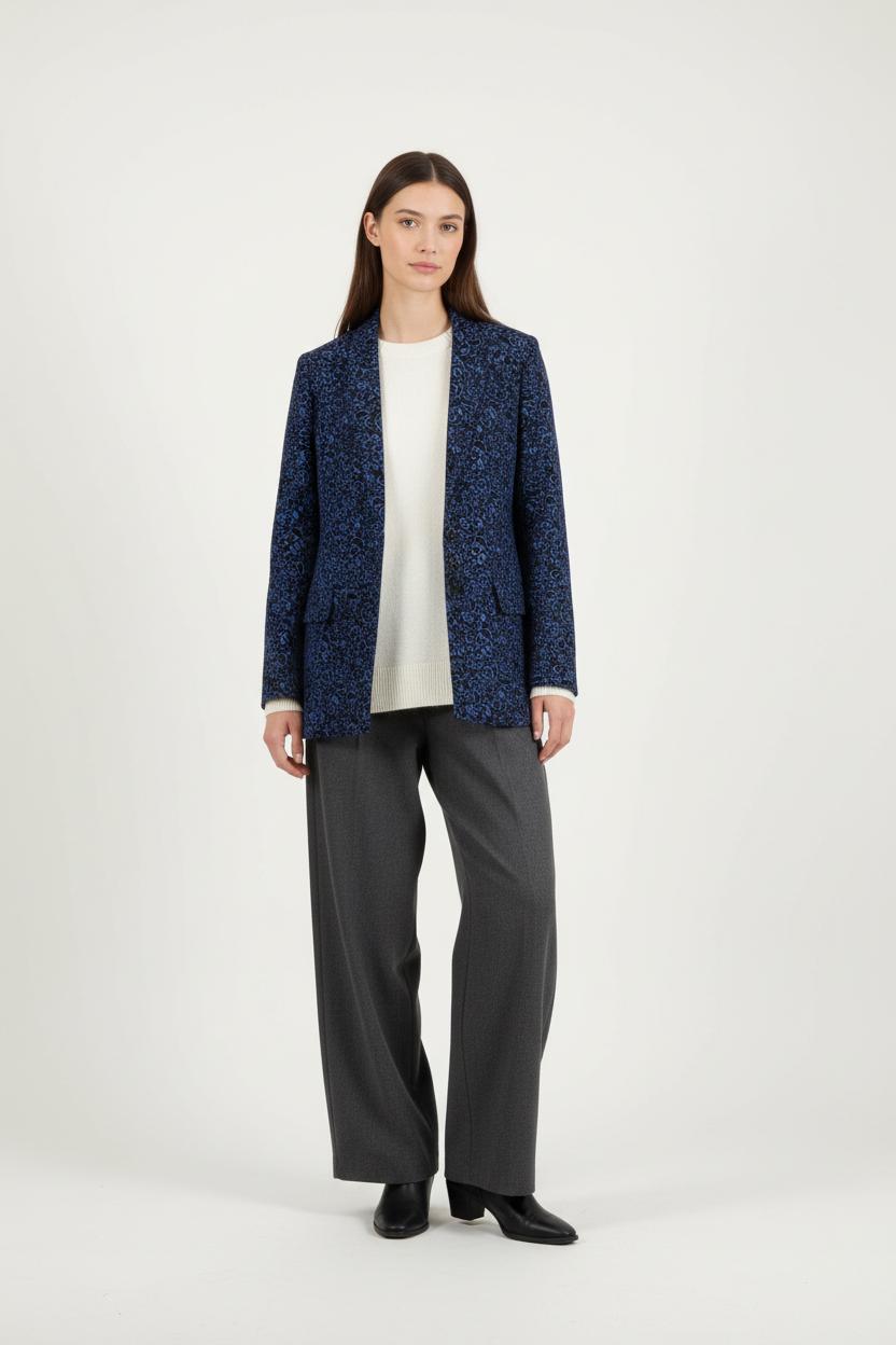 Blazer Bleu et Noir - Taille S/36 de la marque Bérénice | PARAD86530 - Vendu par Paradigme - Image 1
