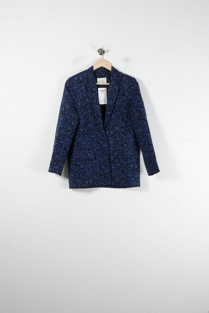 Blazer Bleu et Noir - Taille S/36 de la marque Bérénice | PARAD86530 - Vendu par Paradigme - Image 2