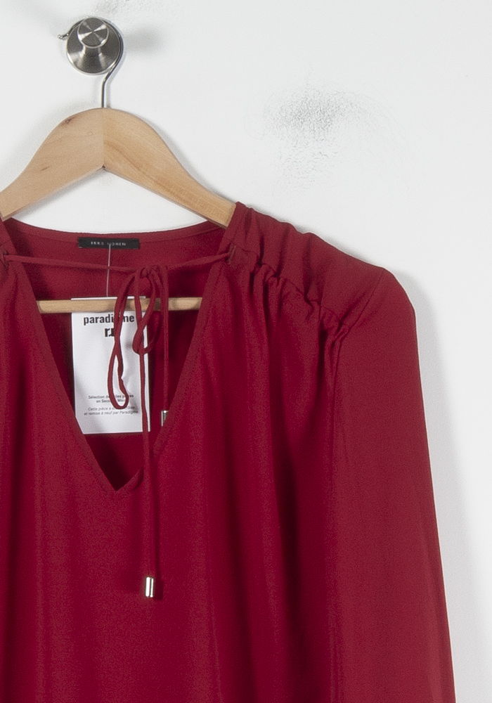Blouse Bordeaux - Taille XL/42 de la marque IKKS | PARAD86539 - Vendu par Paradigme - Image 3