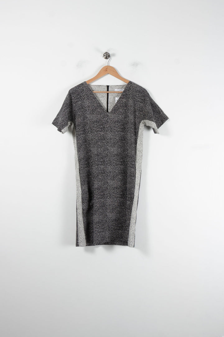 Robe Droite Noire et Blanche - Taille M/38 de la marque Gerard Darel | PARAD86558 - Vendu par Paradigme - Image 2