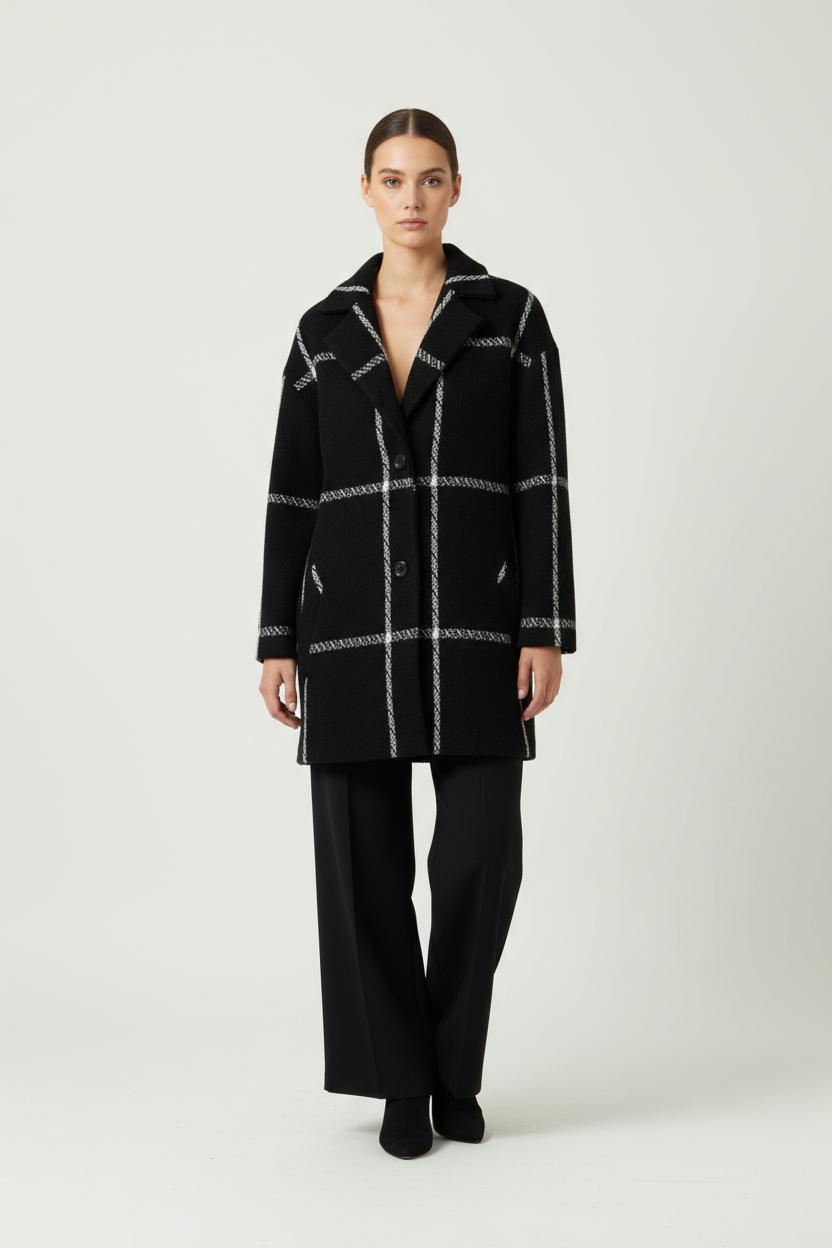 Manteau Noir et Blanc - Taille XL/42 de la marque Ekyog | PARAD86573 - Vendu par Paradigme - Image 1
