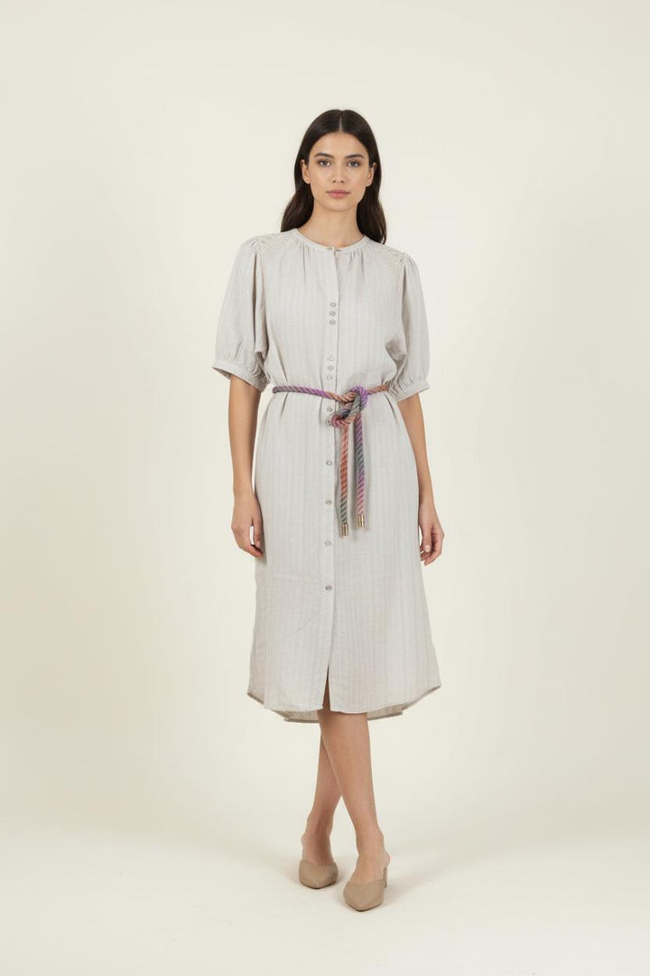 Robe Courte Grise - Taille M/38 de la marque Sessùn | PARAD86578 - Vendu par Paradigme - Image 1