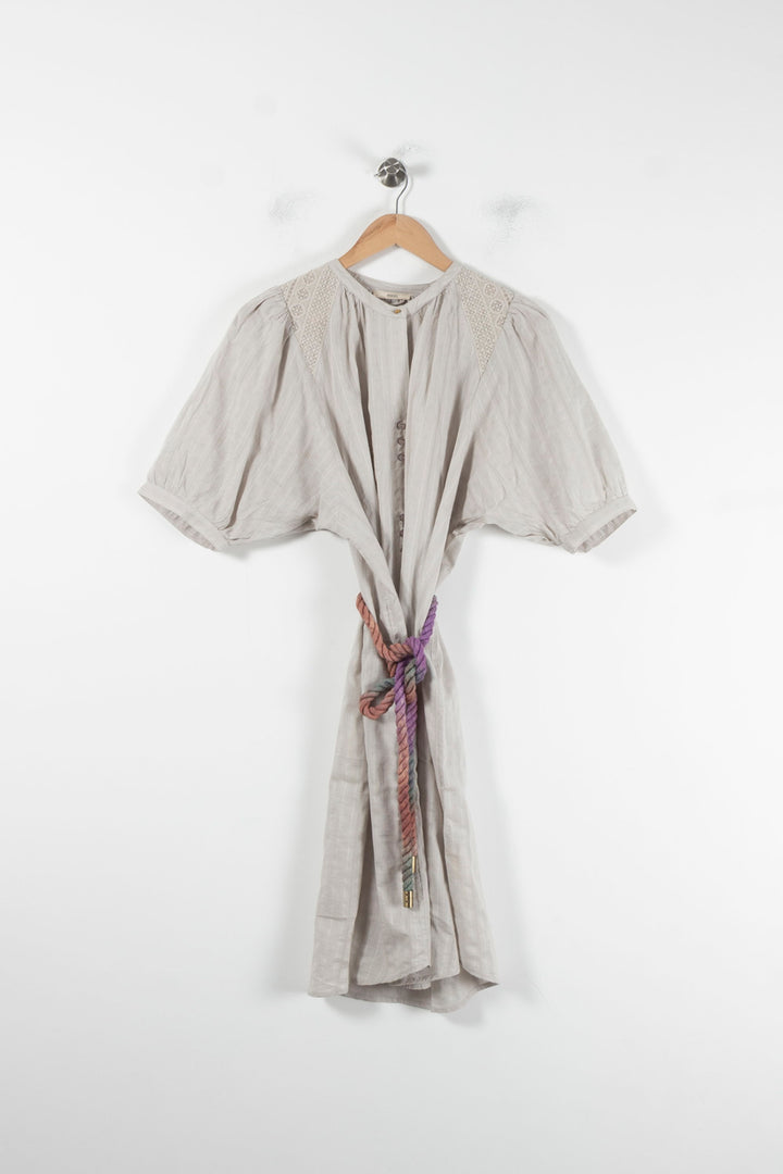 Robe Courte Grise - Taille M/38 de la marque Sessùn | PARAD86578 - Vendu par Paradigme - Image 2