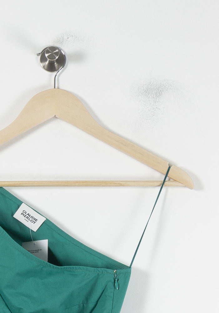 Robe Asymétrique Verte - Taille S/36 de la marque Claudie Pierlot | PARAD86584 - Vendu par Paradigme - Image 3
