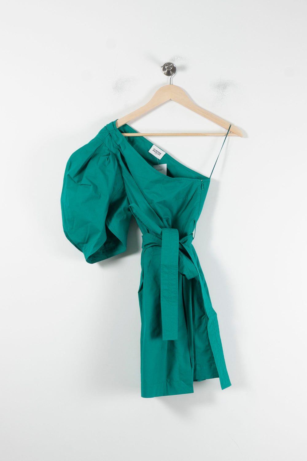 Robe Asymétrique Verte - Taille S/36 de la marque Claudie Pierlot | PARAD86584 - Vendu par Paradigme - Image 2
