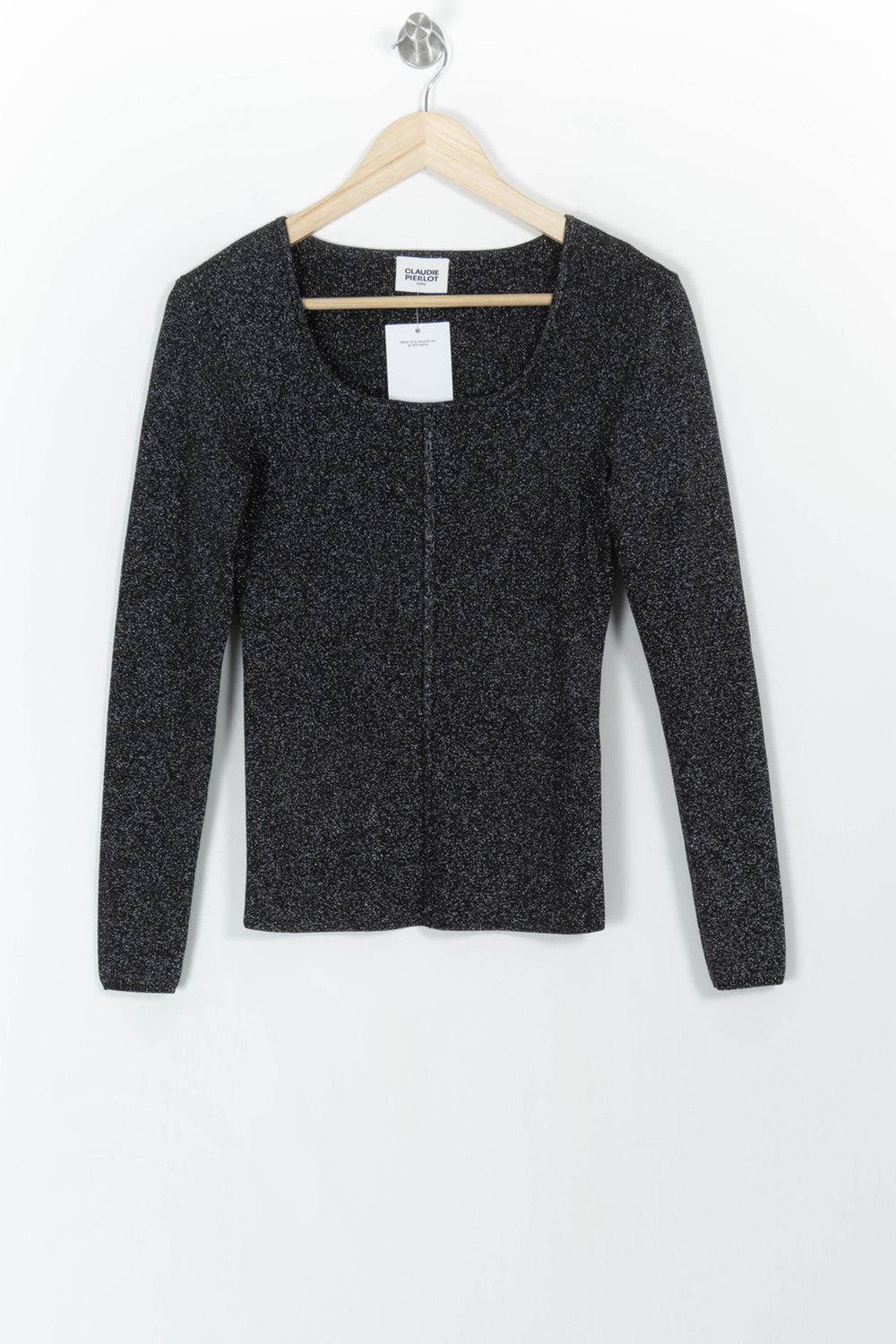 Pull Noir - Taille M/38 de la marque Claudie Pierlot | PARAD86585 - Vendu par Paradigme - Image 2