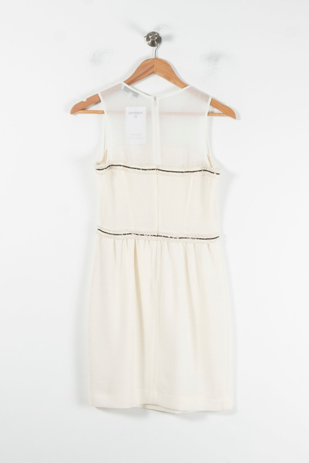 Robe Courte Blanche - Taille XS/34 de la marque Sandro | PARAD86588 - Vendu par Paradigme - Image 4