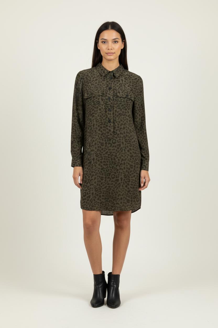 Robe Chemise Verte - Taille XS/34 de la marque Maison 123 | PARAD86589 - Vendu par Paradigme - Image 1