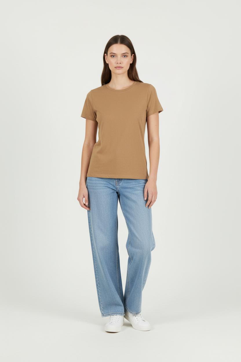 Tee-shirt Marron - Taille S/36 de la marque Samsoe Samsoe | PARAD86594 - Vendu par Paradigme - Image 1
