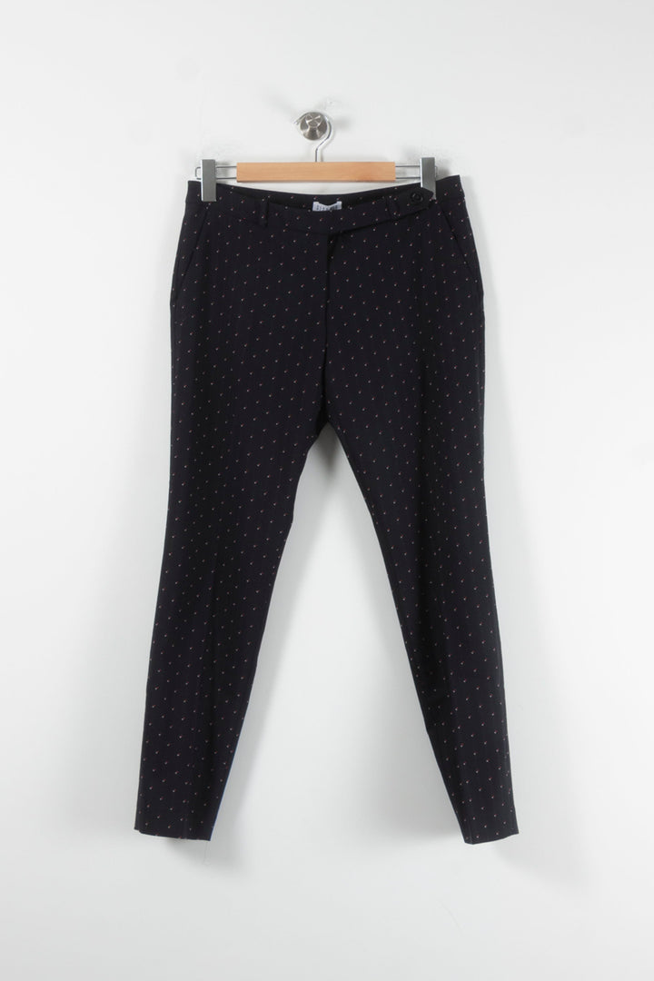Pantalon Noir - Taille L/40 de la marque Claudie Pierlot | PARAD86608 - Vendu par Paradigme - Image 2