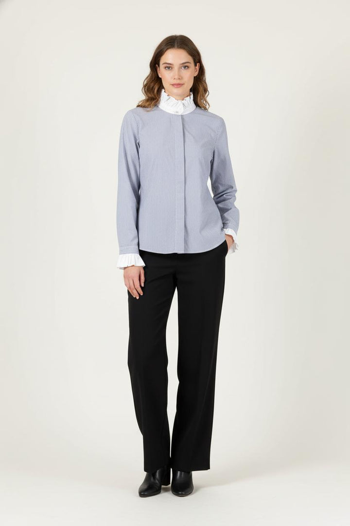 Chemise Bleu et Blanche - Taille M/38 de la marque Claudie Pierlot | PARAD86611 - Vendu par Paradigme - Image 1