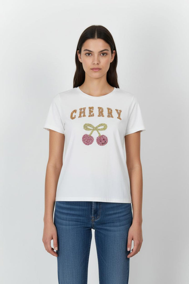 Tee-shirt Blanc - Taille M/38 de la marque Manoush | PARAD86618 - Vendu par Paradigme - Image 1