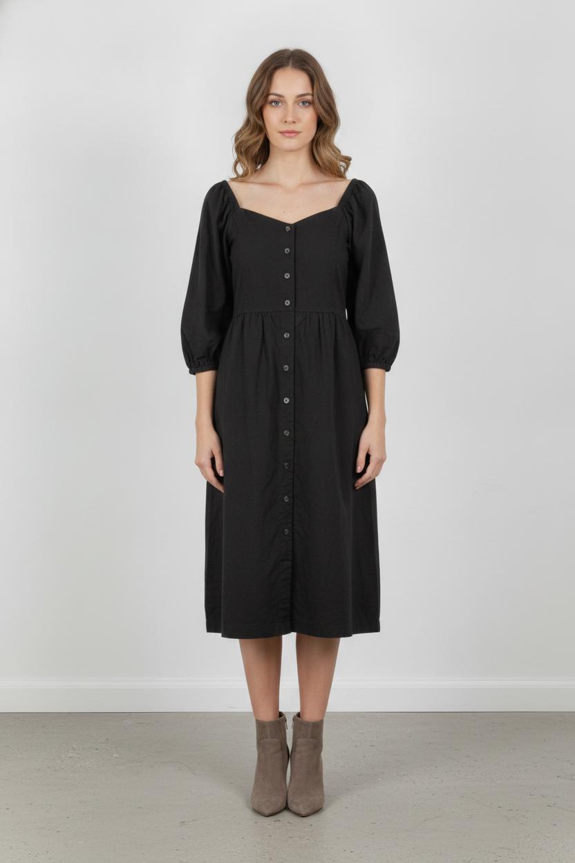 Robe Boutonnée Grise - Taille XS/34 de la marque ba&sh | PARAD86622 - Vendu par Paradigme - Image 1