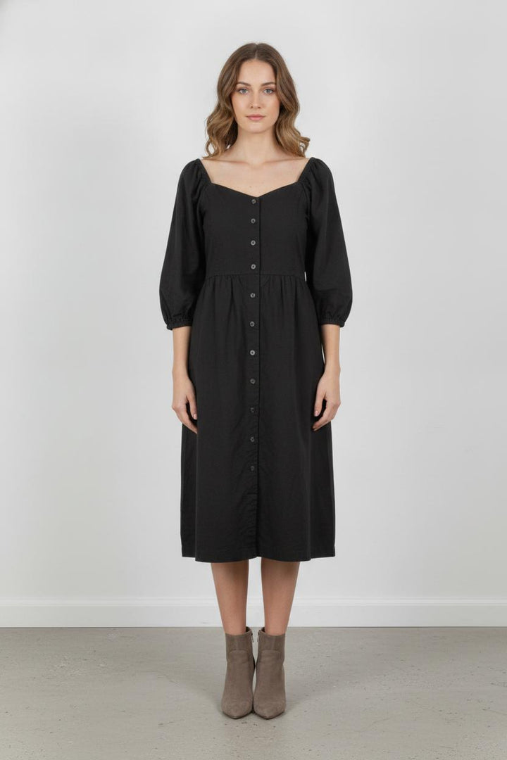 Robe Boutonnée Grise - Taille XS/34 de la marque ba&sh | PARAD86622 - Vendu par Paradigme - Image 1